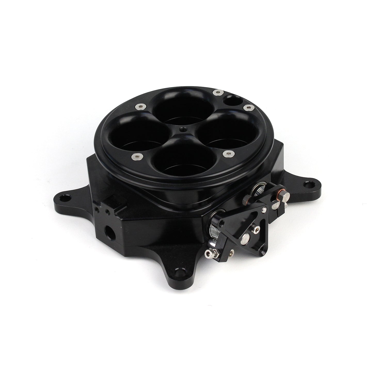 Cuerpo del acelerador de palanquilla de 4 cilindros y 1200 cfm, 4150, color negro