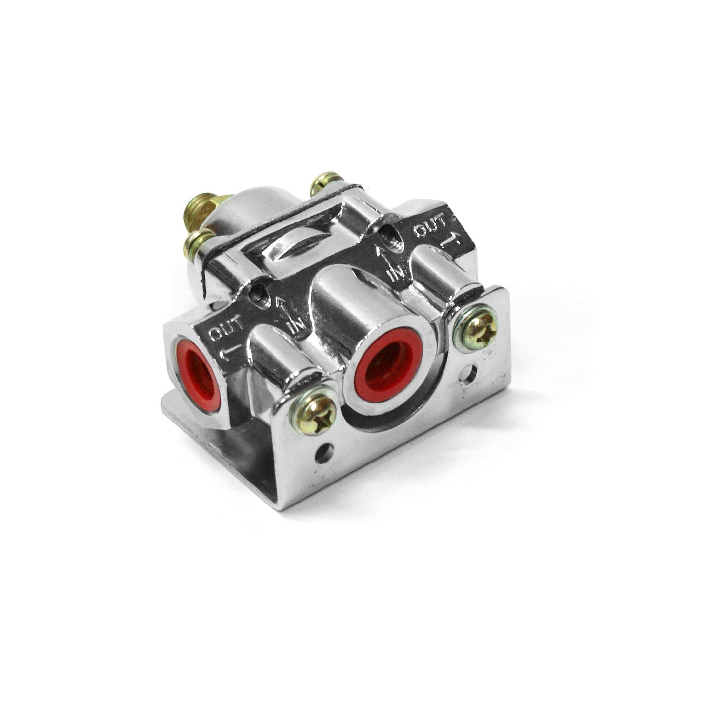 Regulador de presión de combustible universal ajustable Deadhead de 4 a 9 psi, cromado