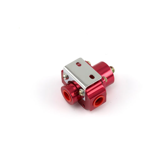 3-12 psi Adjustable Universal Deadhead Fuel Pressure Billet Regulator Red