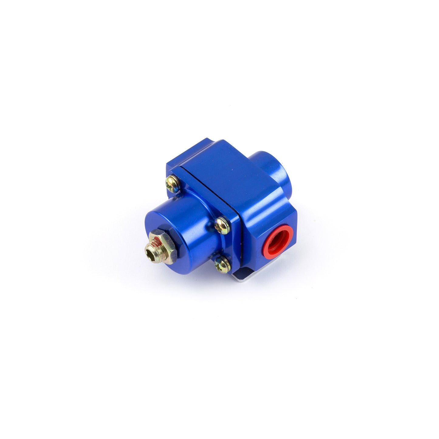 Bomba de combustible eléctrica universal de 140 GPH con kit combinado de regulador y manómetro azul