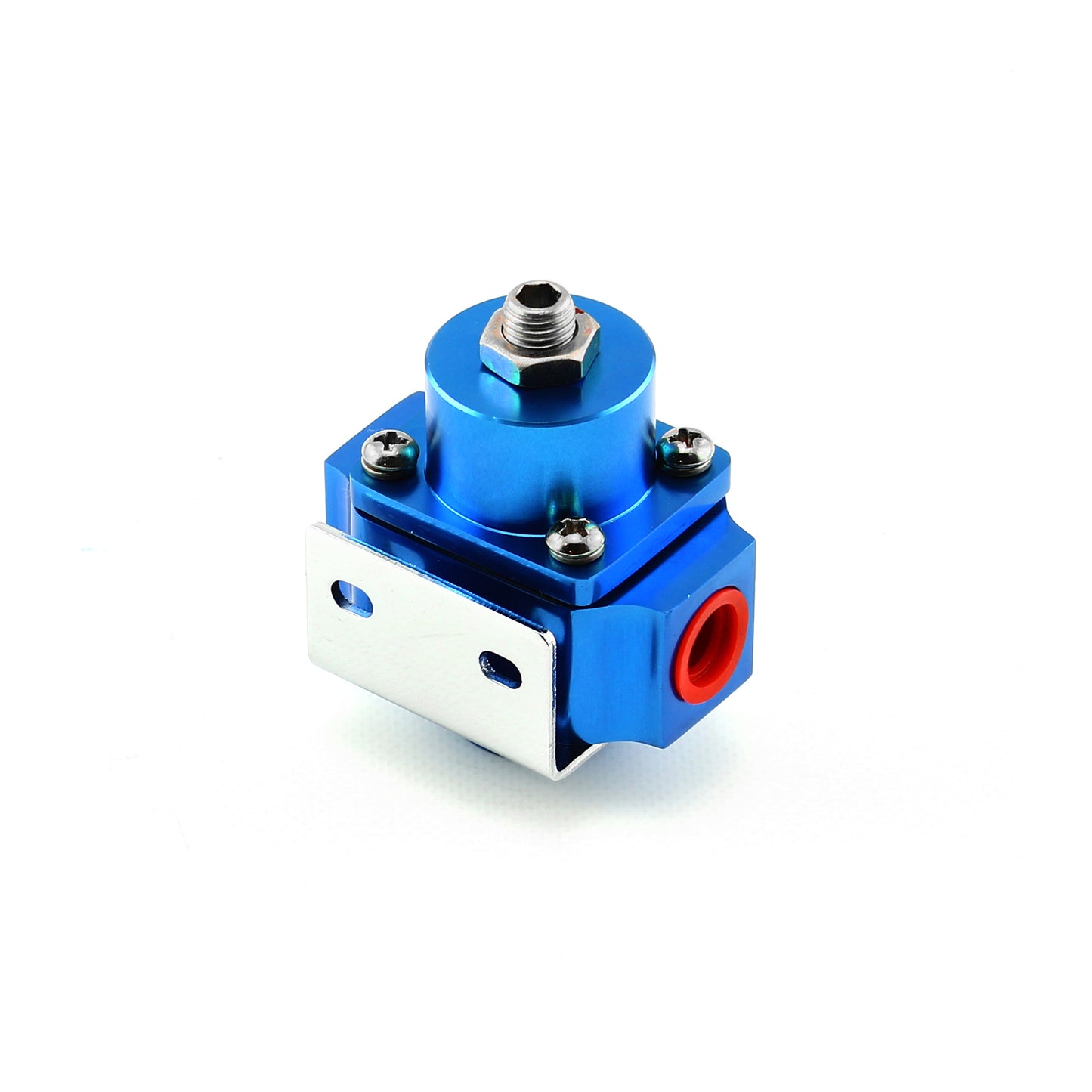 Regulador de presión de combustible universal ajustable de 3 a 12 psi, tipo palanquilla, color azul