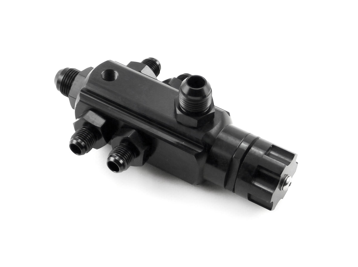 Regulador de presión de combustible ajustable de 4 puertos, estilo de retorno de palanquilla universal, 2-40 psi