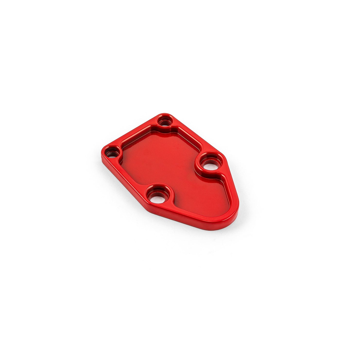 Placa de bloqueo de bomba de combustible Chevy SBC 350 roja