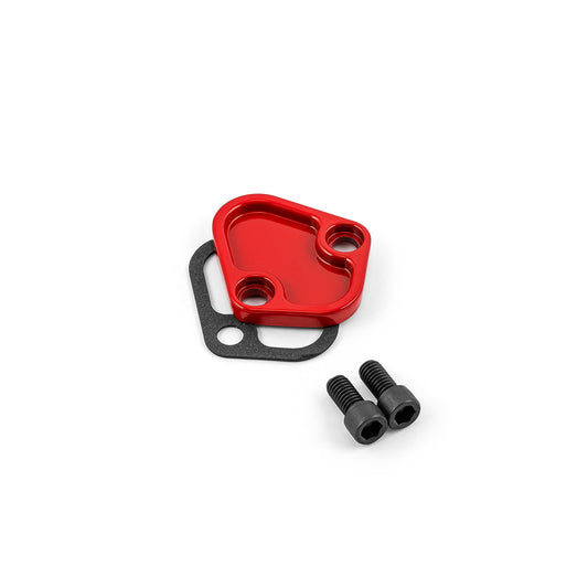Placa de bloqueo de bomba de combustible universal para Chevy BBC Ford SB BB Chrysler, color rojo