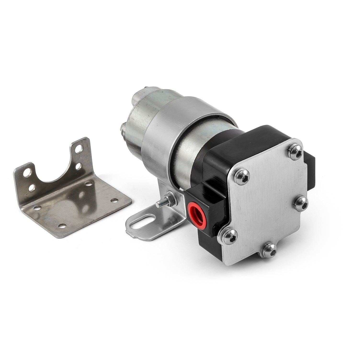 Bomba de combustible eléctrica universal Red Billet de 140 Gph a 14 PSI - Negra