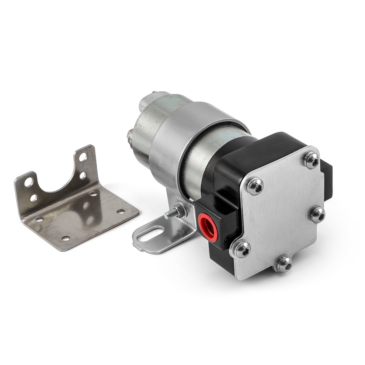 Bomba de combustible eléctrica universal Red Billet de 140 Gph a 14 PSI - Negra