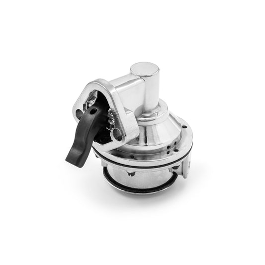 Chevy SBC 350 High Volume Mechanical Fuel Pump Chrome 1/4" Fitting