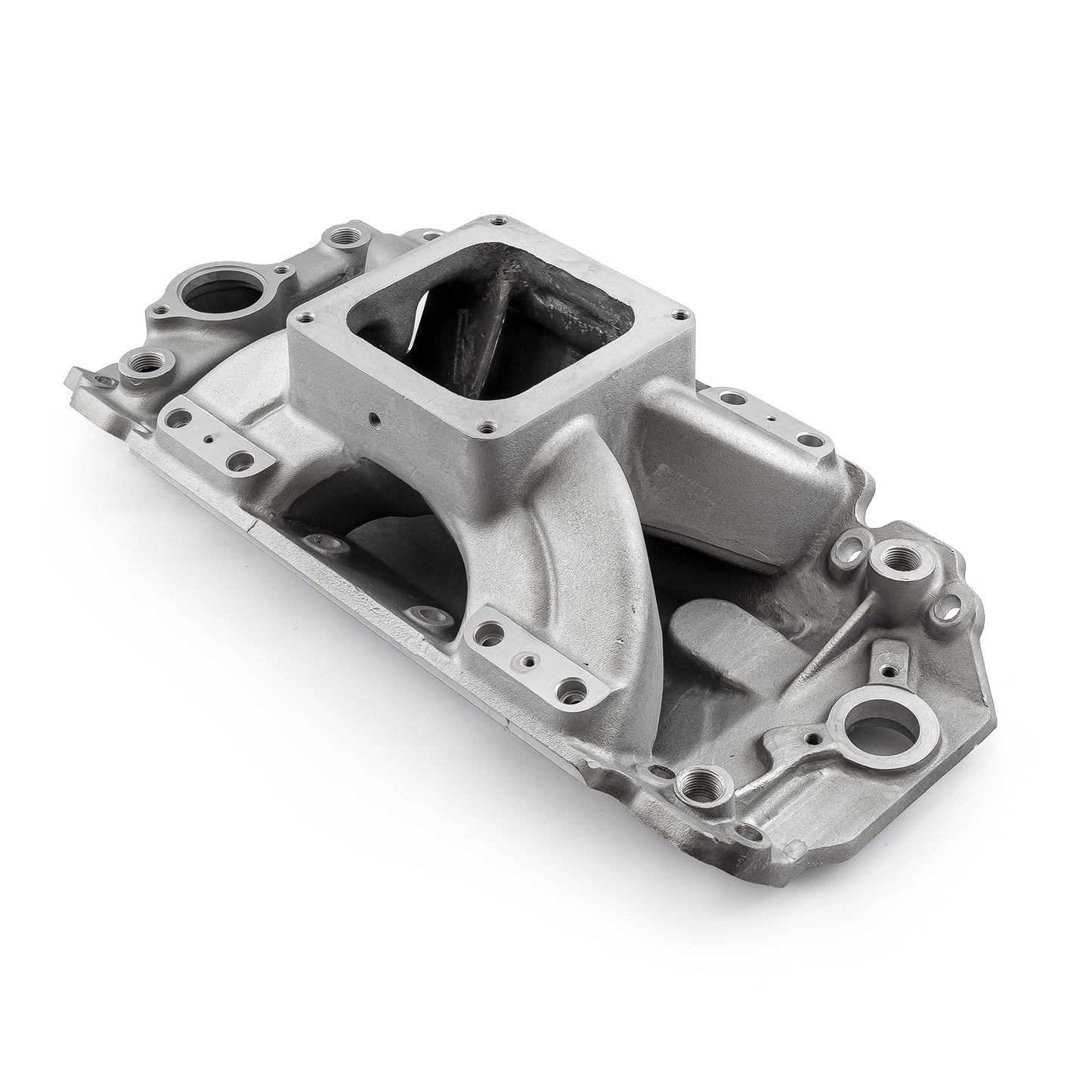 Chevy BBC 454 Rect Port Dominator w/Inj Ports High Rise Intake Manifold Satin