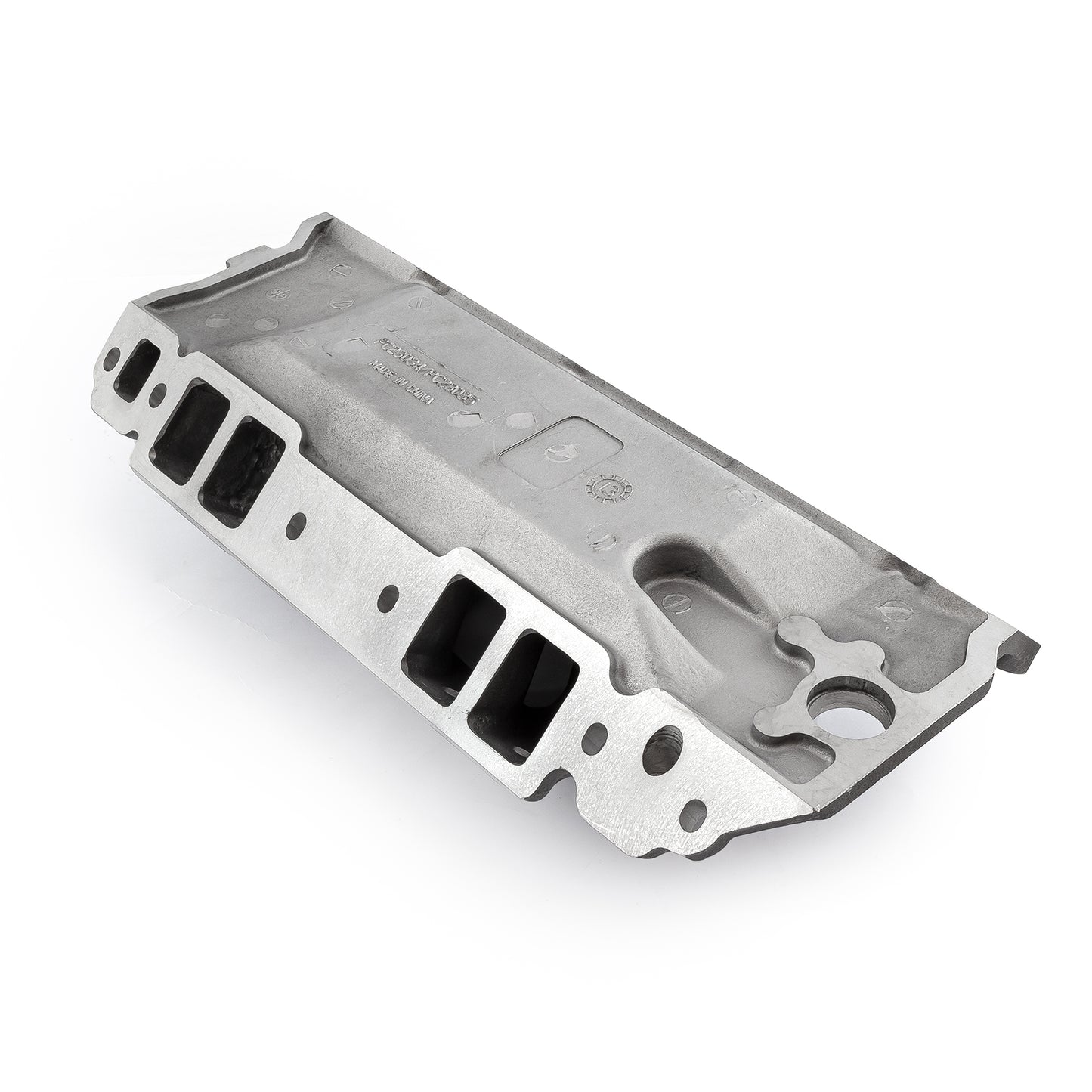 Chevy BBC 454 Rect Port Dominator con puertos de inyección y colector de admisión de gran altura satinado