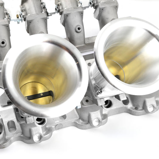 Sistema de colector de admisión de pila EFI de tiro descendente para Ford 302 351C Cleveland Satinado