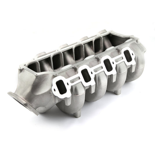 Colector de admisión de aluminio satinado de 91 mm para Chevy GM PSI Vortec 496 537 8.8L