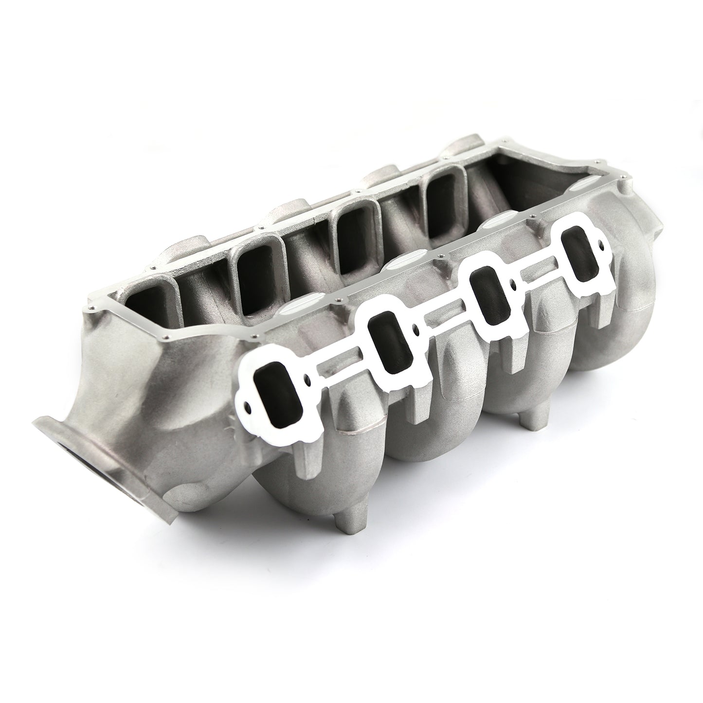 Colector de admisión de aluminio satinado de 91 mm para Chevy GM PSI Vortec 496 537 8.8L