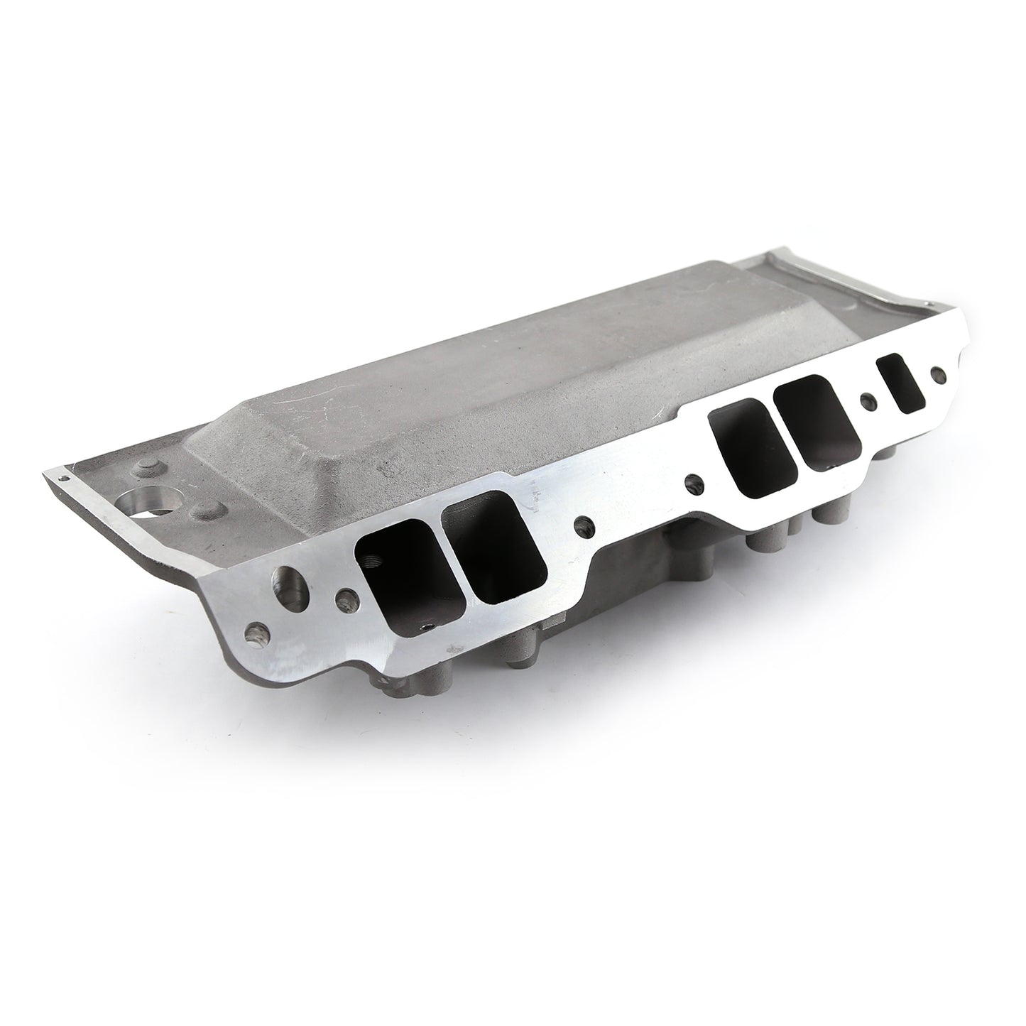 Eliminador de puertos rectos Chevy BBC 454 con puertos de inyección y colector de admisión de rieles de combustible