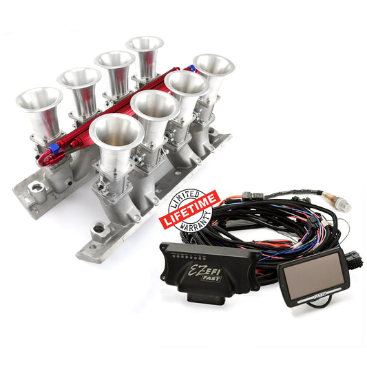 Chevy BBC 454 EFI Manifold & FAST EZ-EFI 2.0 Self-Tuning Fuel Injection System