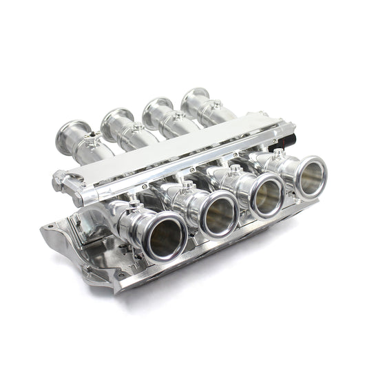 Ford 351W Windsor Sidedraft 8 Stack EFI Intake Manifold System Complete Polished