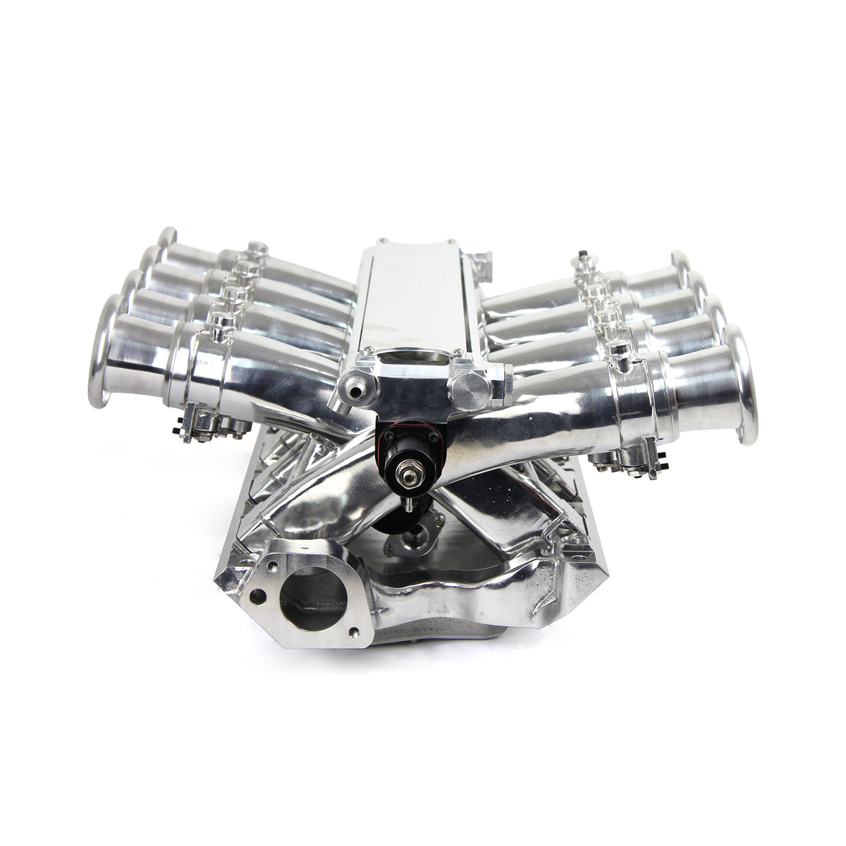 Sistema de admisión EFI de 8 pilas y colector lateral para Ford 351W Windsor, pulido completo