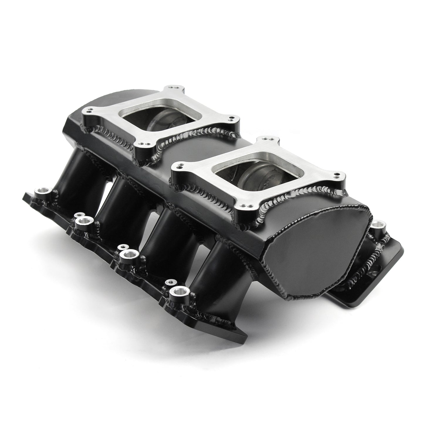 Colector de admisión de doble cuerpo de aceleración EFI fabricado para Chevy GM LS7, color negro