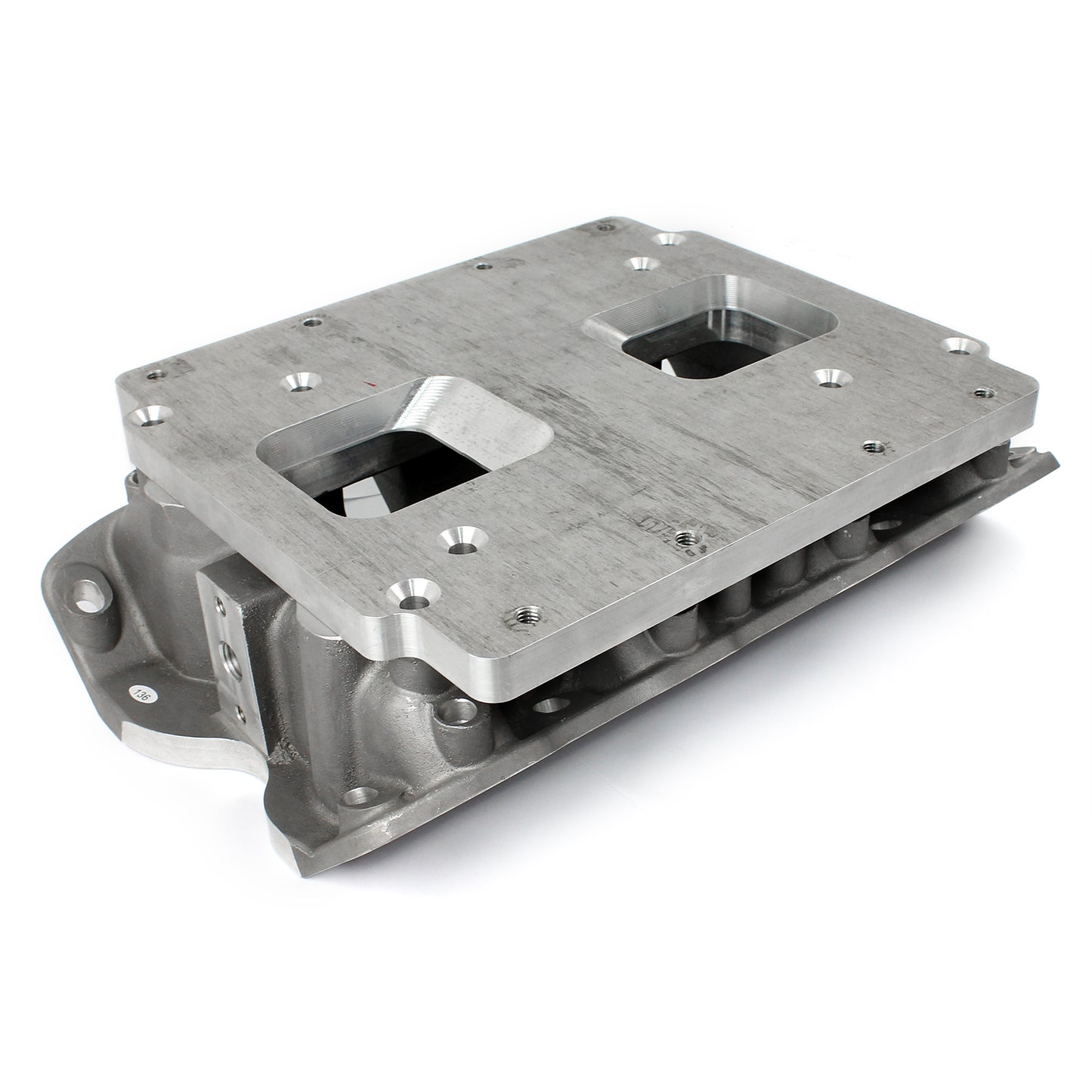 Ford 302 351C Cleveland 3V 4V w/Tongues Intake Manifold for 6-71 8-71 Blower