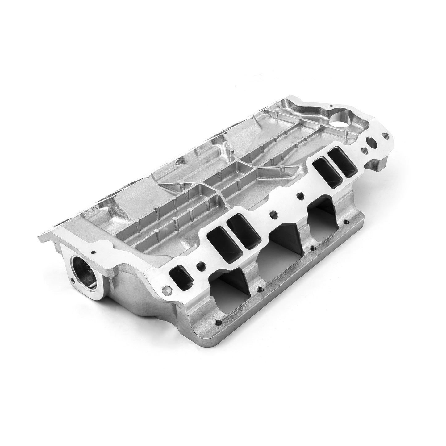 Chevy SBC 350 6-71 8-71 Supercharger Aluminum Intake Manifold Machined Polished