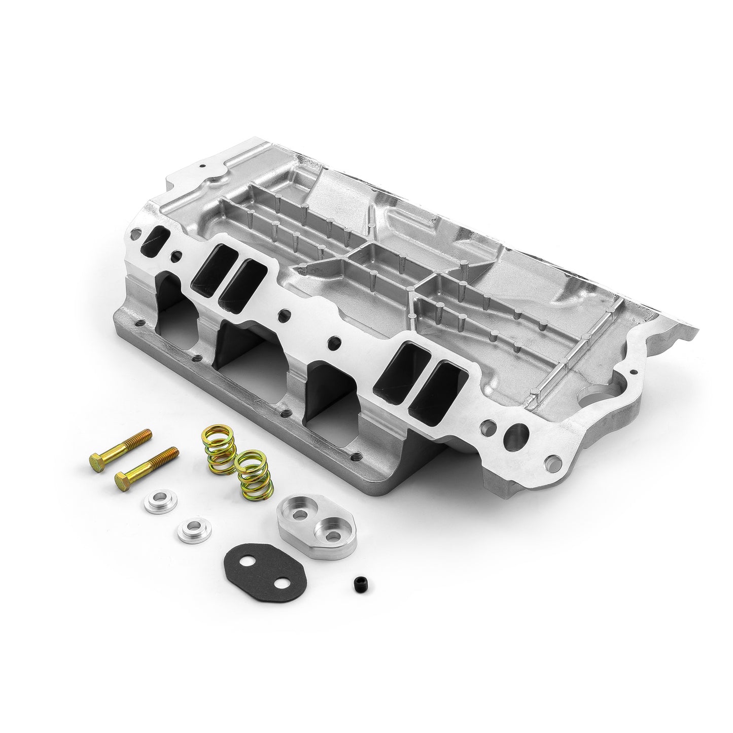 Chevy SBC 350 6-71 8-71 Supercharger Aluminum Intake Manifold Machined Polished