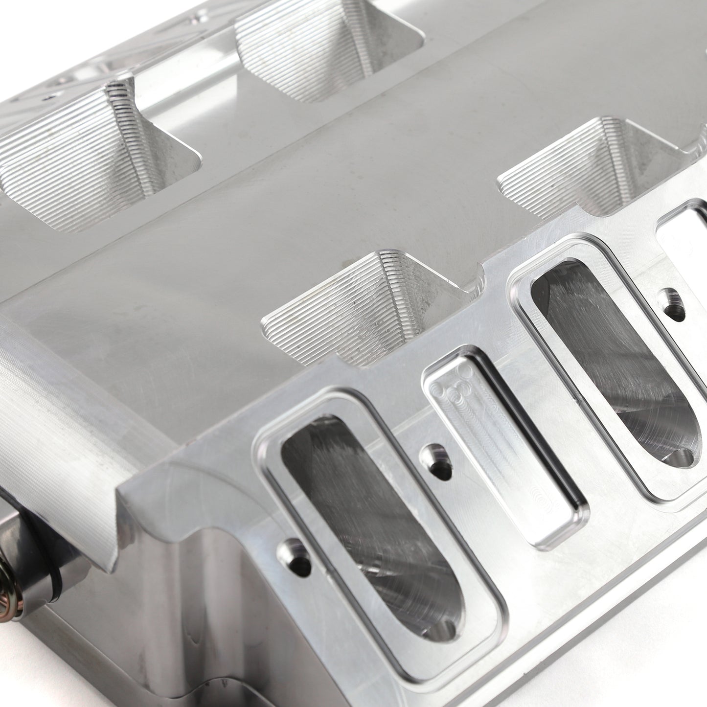 Colector de admisión de aluminio billet CNC para supercargador Chevy GM LS1 LS2 LS6 6-71 8-71