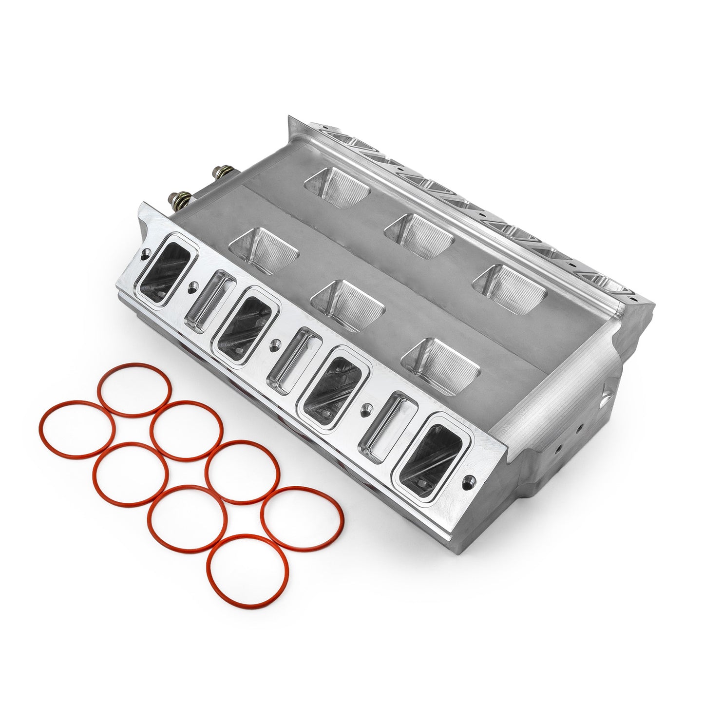 Colector de admisión de aluminio mecanizado CNC para supercargador Chevy GM LS7 6-71 8-71