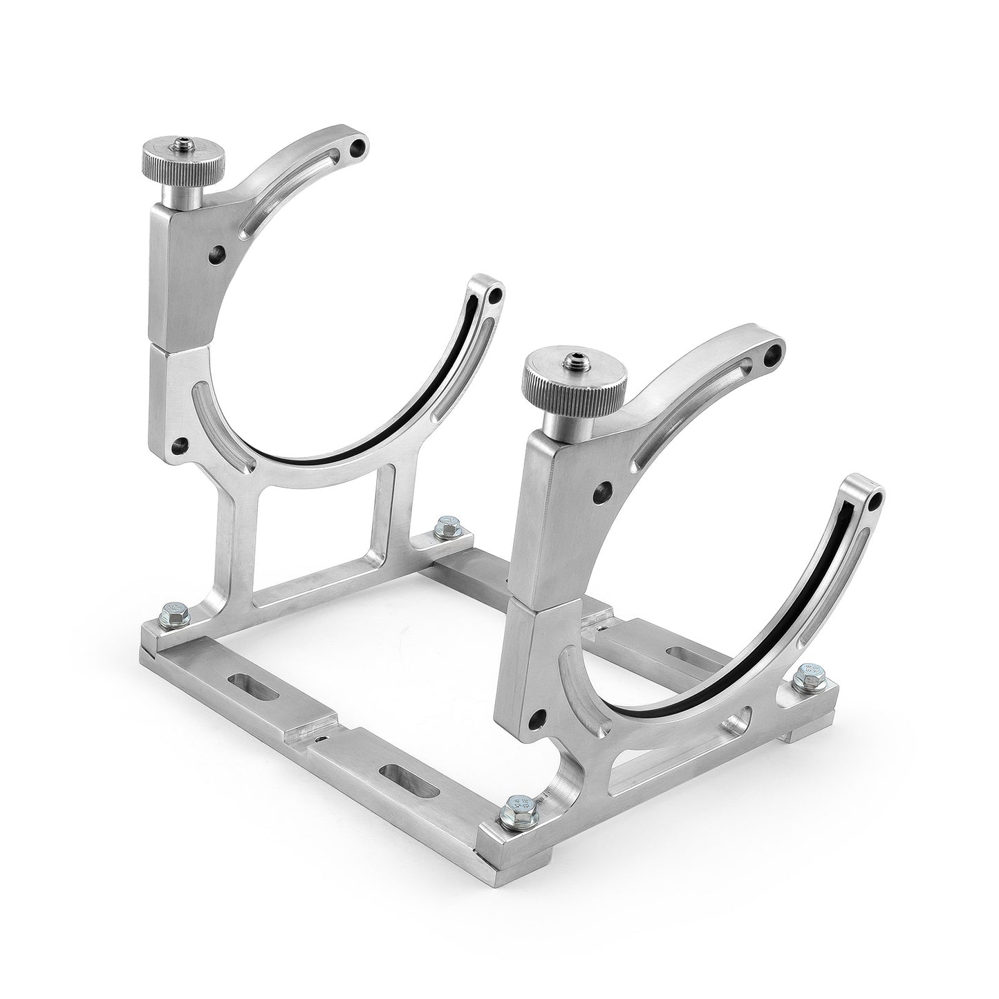 Soporte para botella individual de óxido nitroso NOS de aluminio pulido