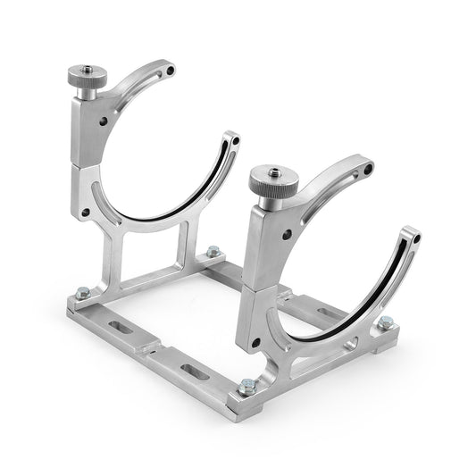 Soporte para botella individual de óxido nitroso NOS de aluminio pulido