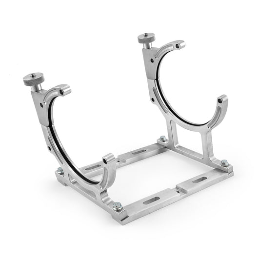 Soporte para botella individual de óxido nitroso NOS de aluminio pulido