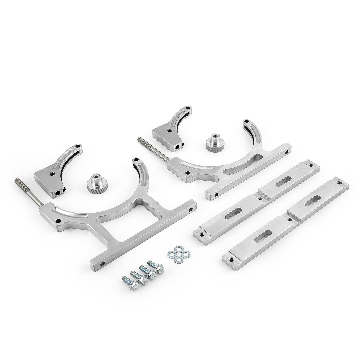 Soporte para botella individual de óxido nitroso NOS de aluminio pulido