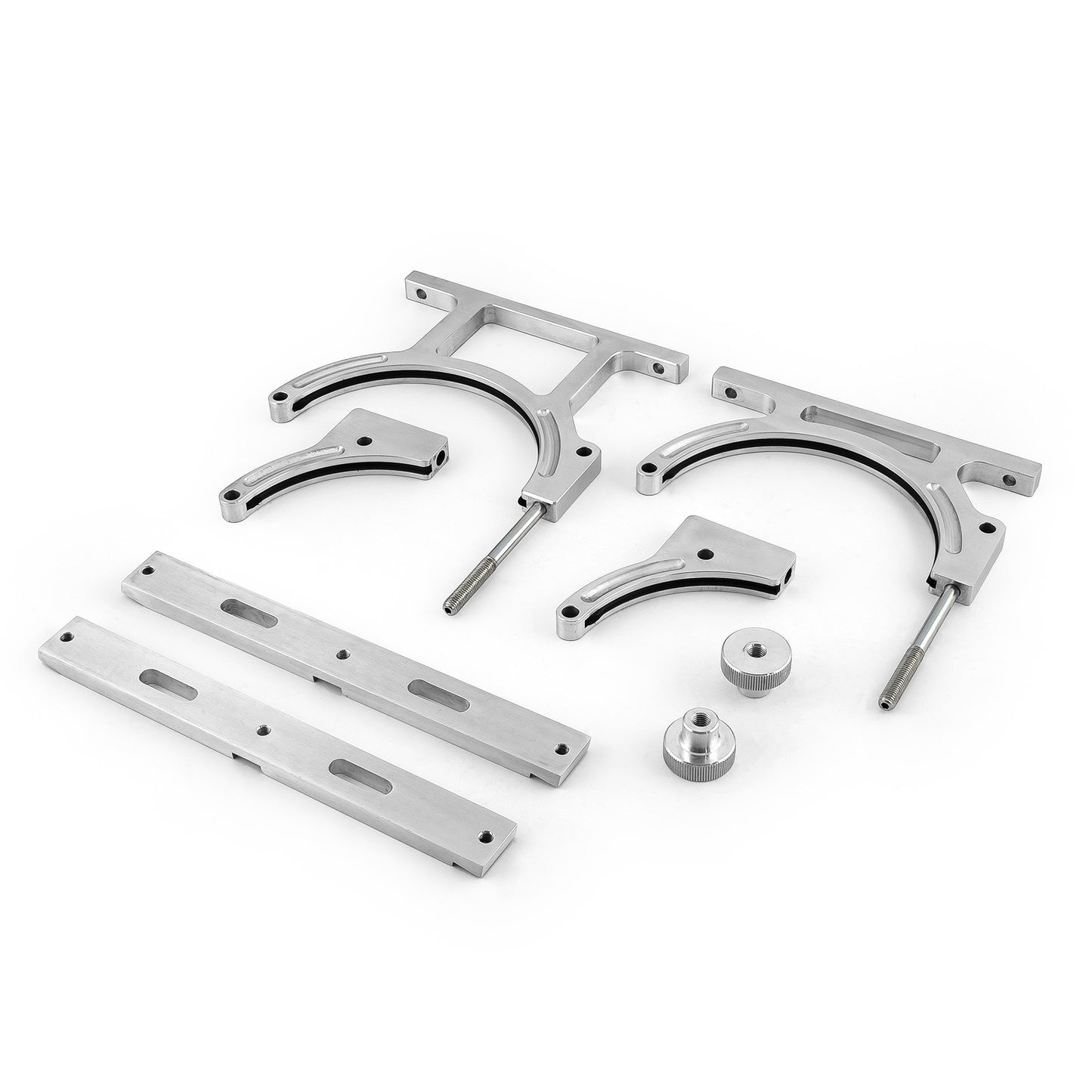 Soporte para botella individual de óxido nitroso NOS de aluminio pulido