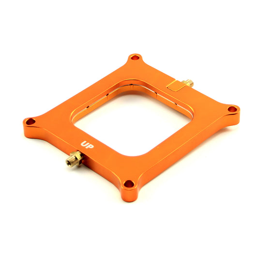 Nitrous Oxide 0.500 Yellow Billet Square Bore Perimeter Injection Spacer Plate