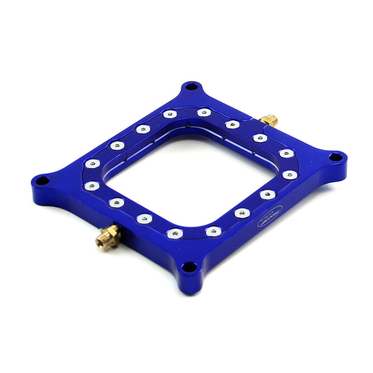 Placa espaciadora de inyección perimetral de óxido nitroso de 0,500 mm de diámetro cuadrado en tocho azul