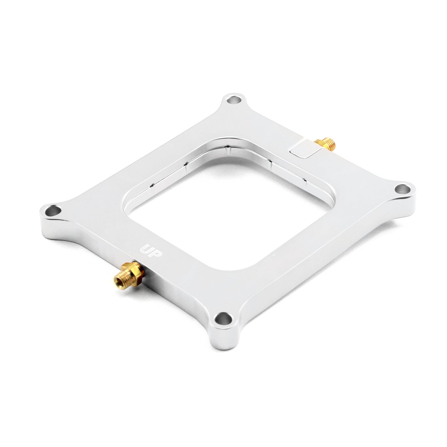 Nitrous Oxide 0.500 Polished Billet Square Bore Perimeter Injection Spacer Plate