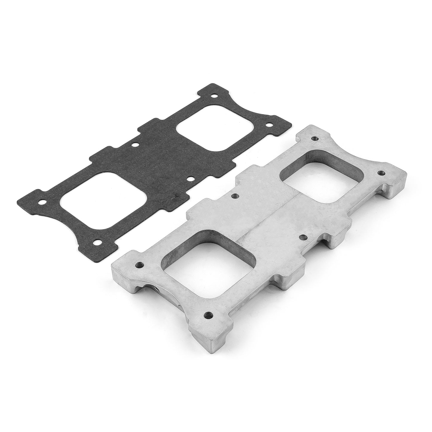 Placa adaptadora de soplador pulida para carburador doble 4150 6-71 8-71