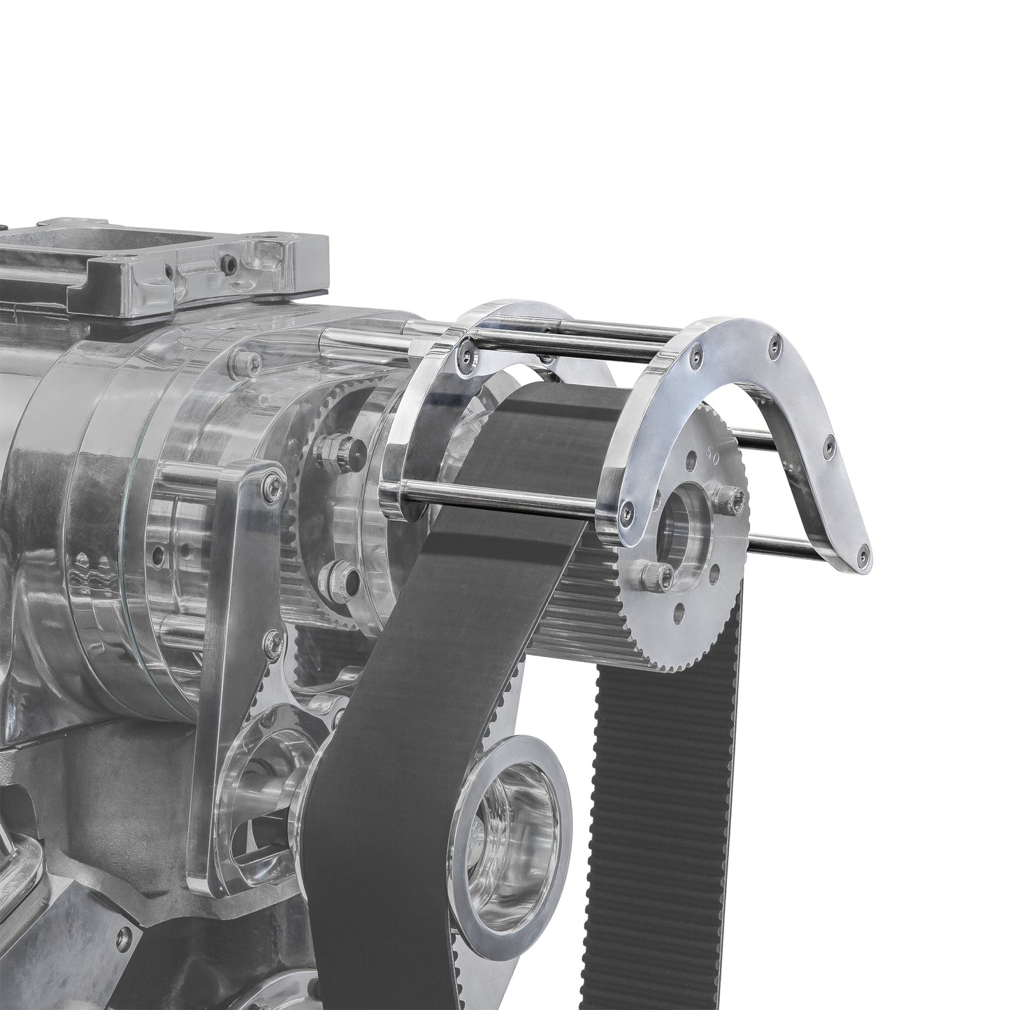 Protector de correa de sobrealimentador de soplador de aluminio billet