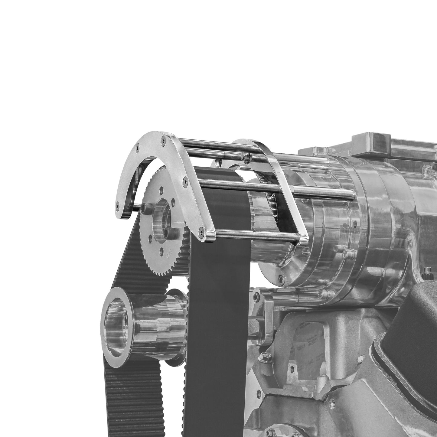 Protector de correa de sobrealimentador de soplador de aluminio billet