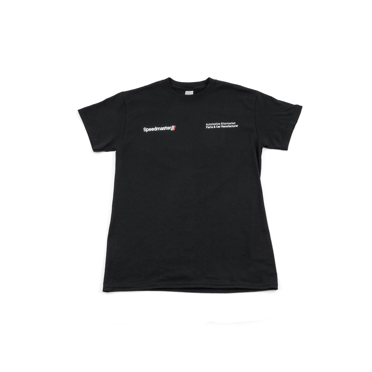 Camiseta de algodón negra del equipo Speedmaster