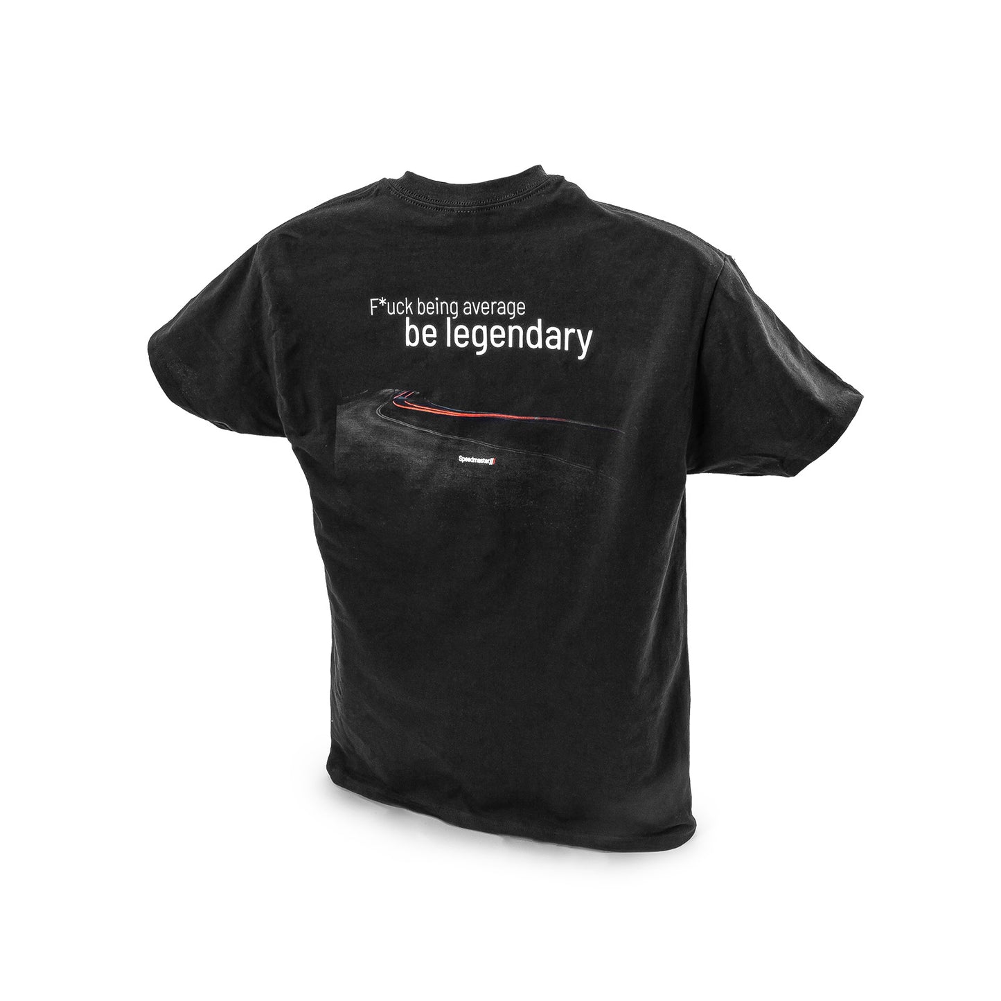 Camiseta de algodón negra legendaria del Speedmaster