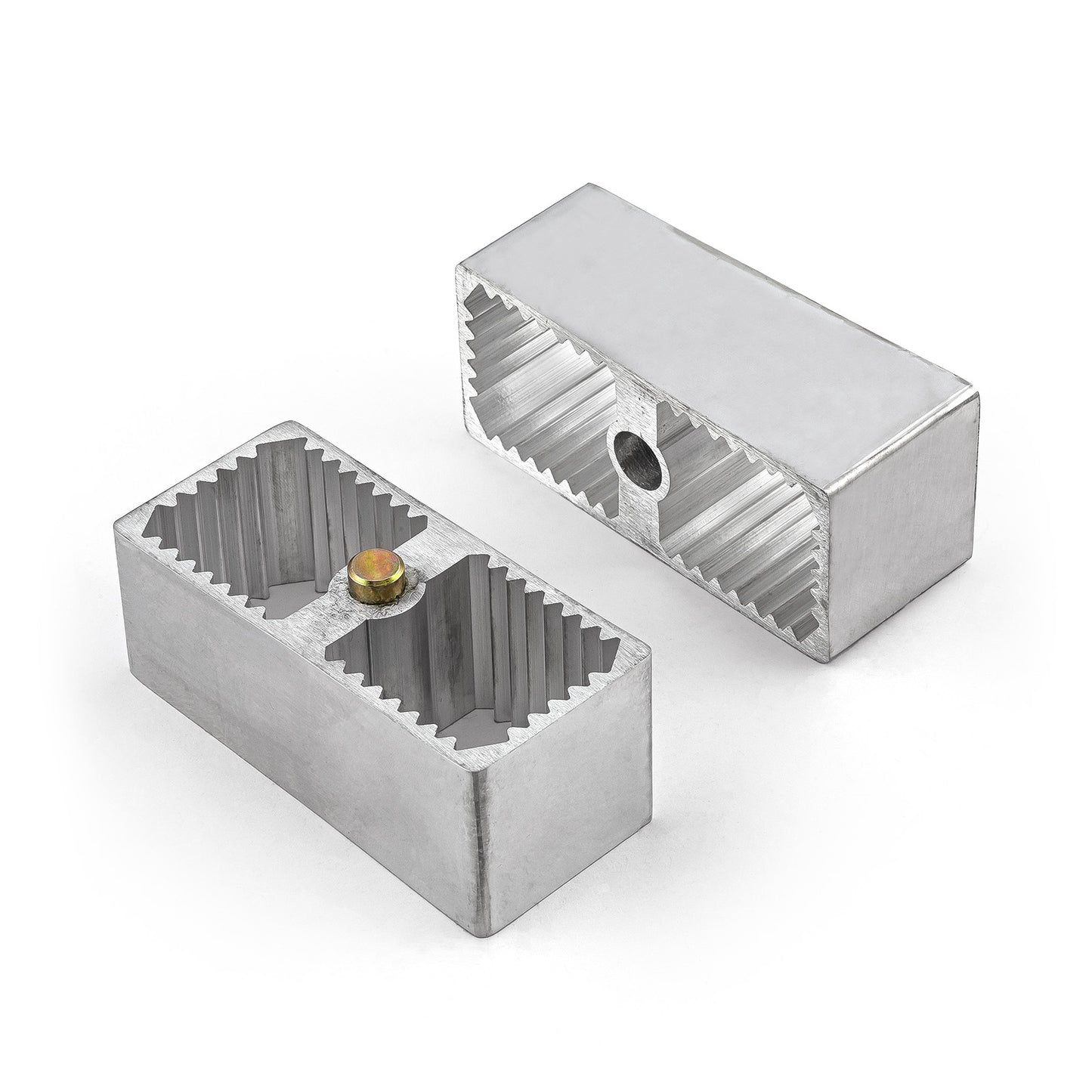 Kit de elevación y descenso de 2" con bloque de aluminio, pernos en U y herrajes