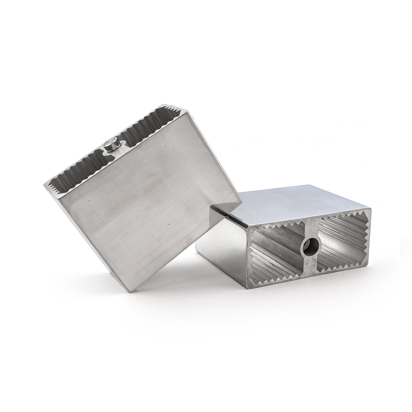 Kit de elevación y descenso de 4" con bloque de aluminio, pernos en U y herrajes