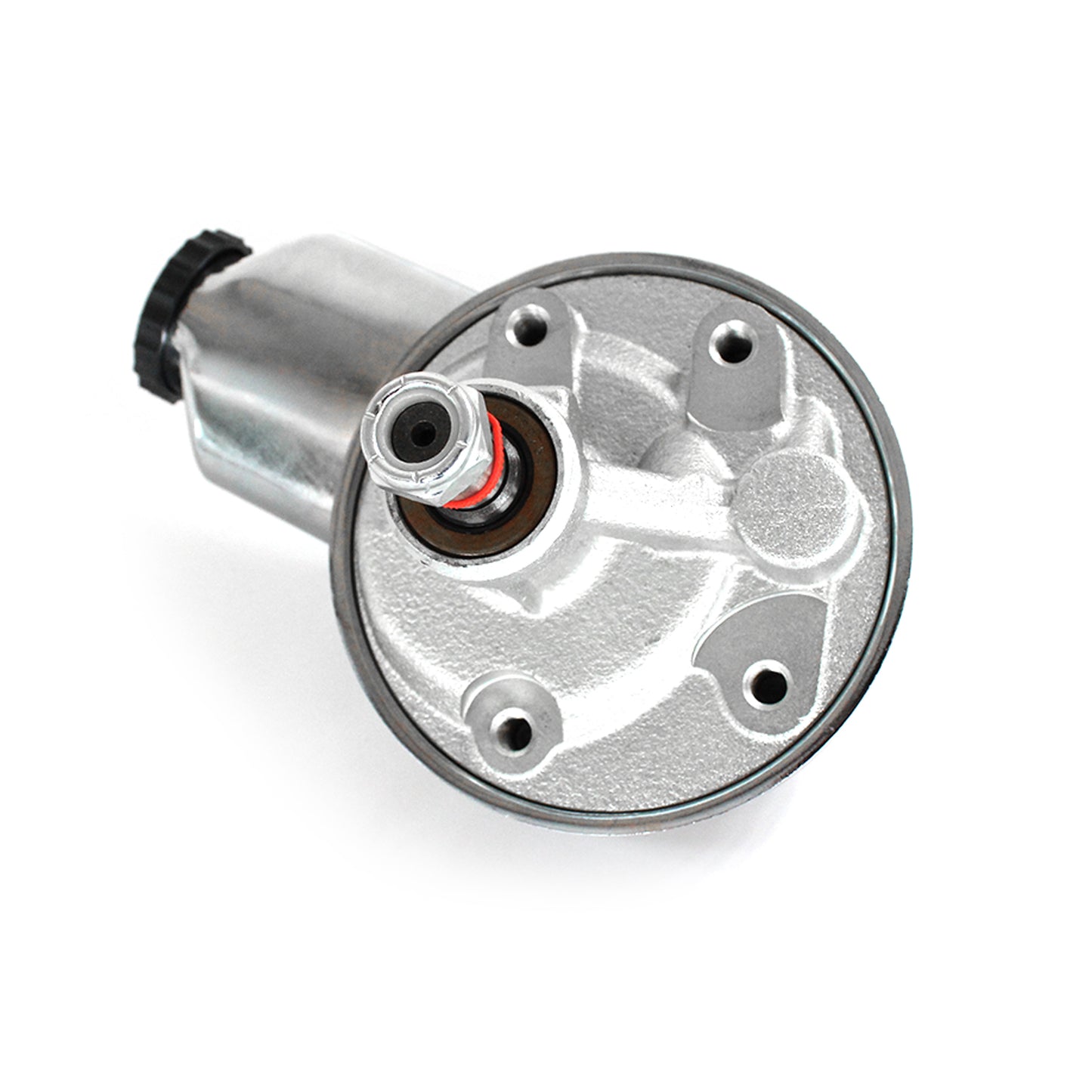 Bomba de dirección asistida cromada Saginaw para Chevy GM 1963-74 (chavetero incluido)