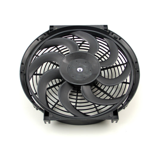 Ventilador termoeléctrico con aspas en forma de S de 12 V y 14" reversible