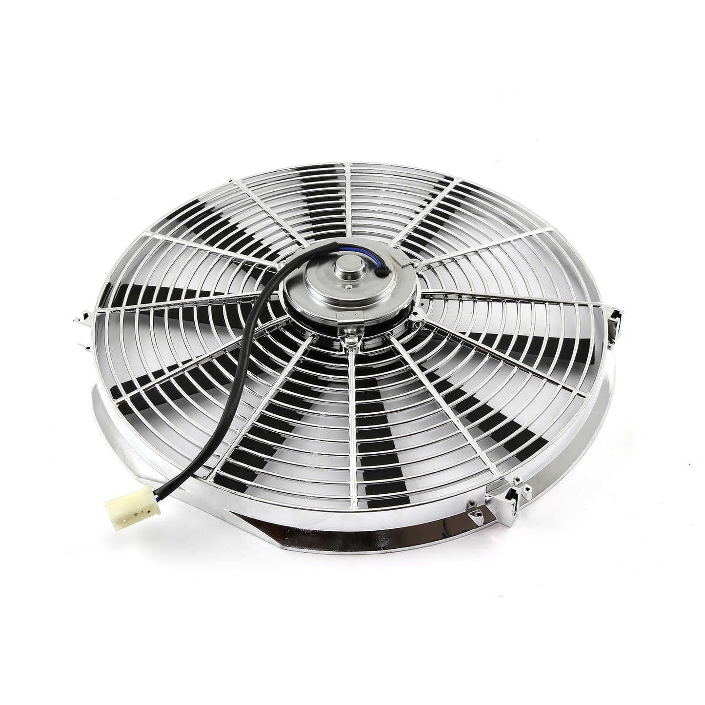 Ventilador térmico eléctrico reversible de 12 V y 16" cromado