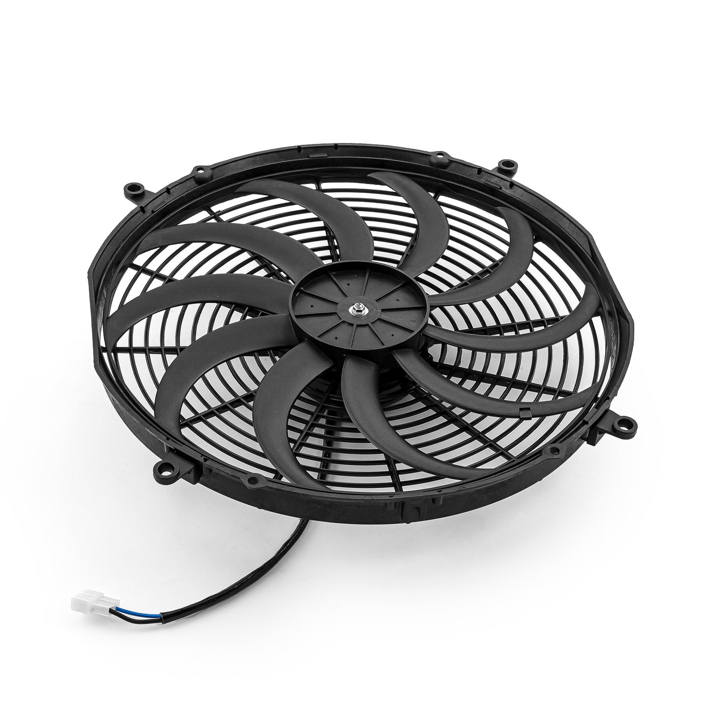 Ventilador termoeléctrico reversible de 16" con aspas en forma de S y 12 V - Motor grande