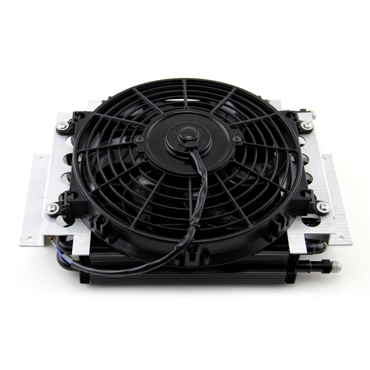 Remote 16 Pass Transmission Oil Cooler & Fan Kit w/Acc