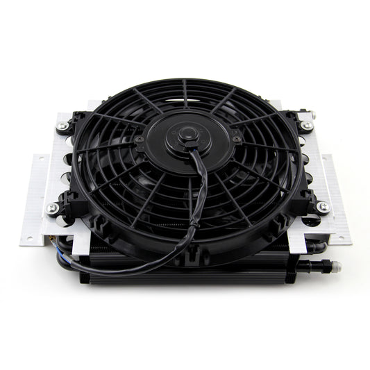 Remote 16 Pass Transmission Oil Cooler & Fan Kit w/Acc