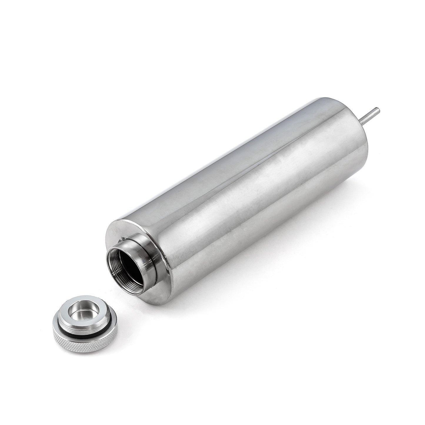 Tanque de desbordamiento de acero inoxidable de 3" x 11" con kit de soporte de montaje