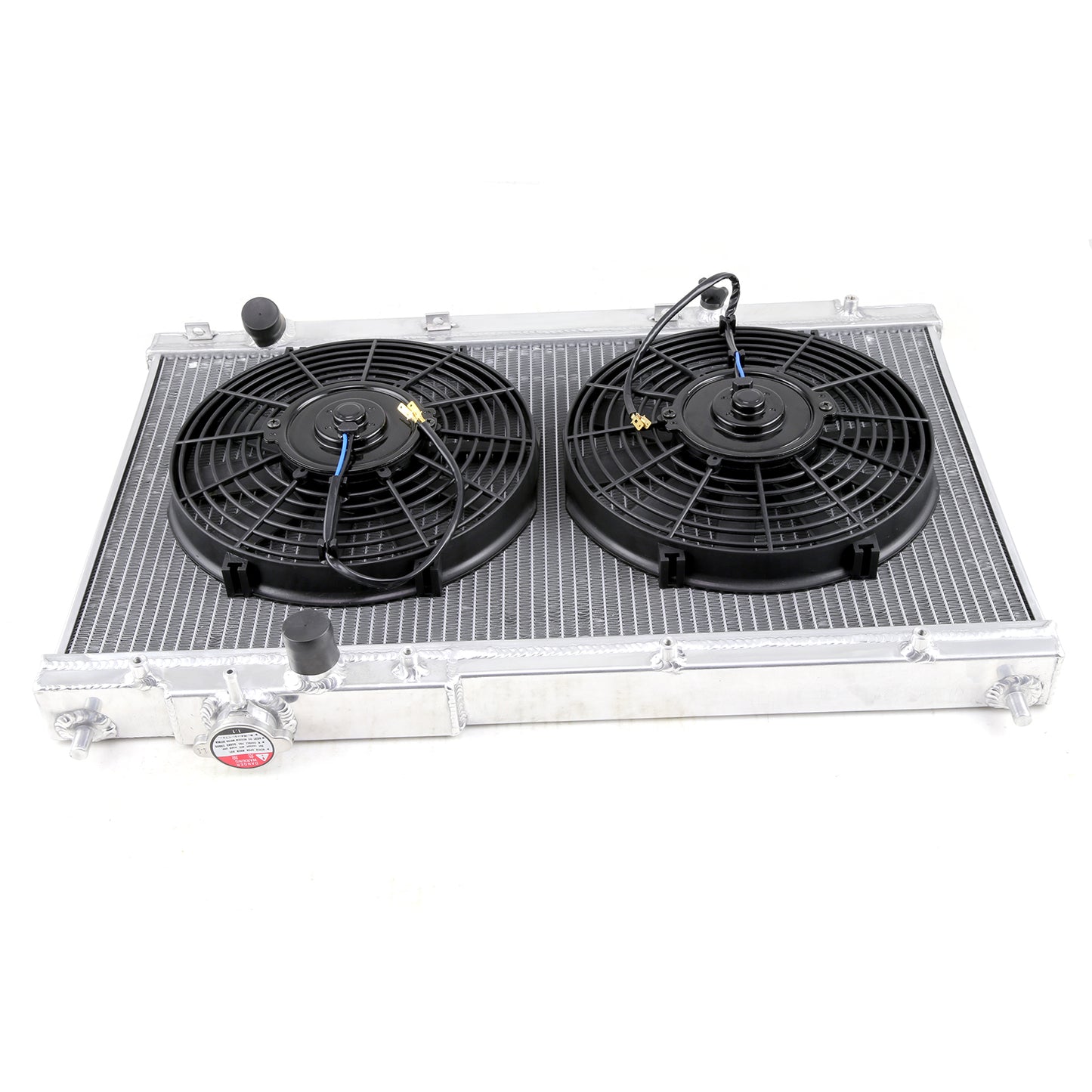 01-05 Civic Ex/Lx Em2 Es Mt Radiador de 2 filas + Ventilador eléctrico 2 x 10