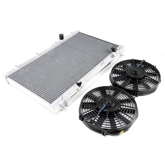 01-05 Civic Ex/Lx Em2 Es Mt Radiador de 2 filas + Ventilador eléctrico 2 x 10